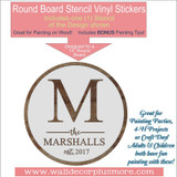 Round Stencil size